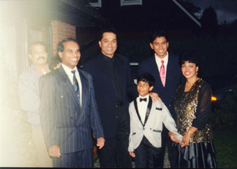 Ravindra at our home in Sweden